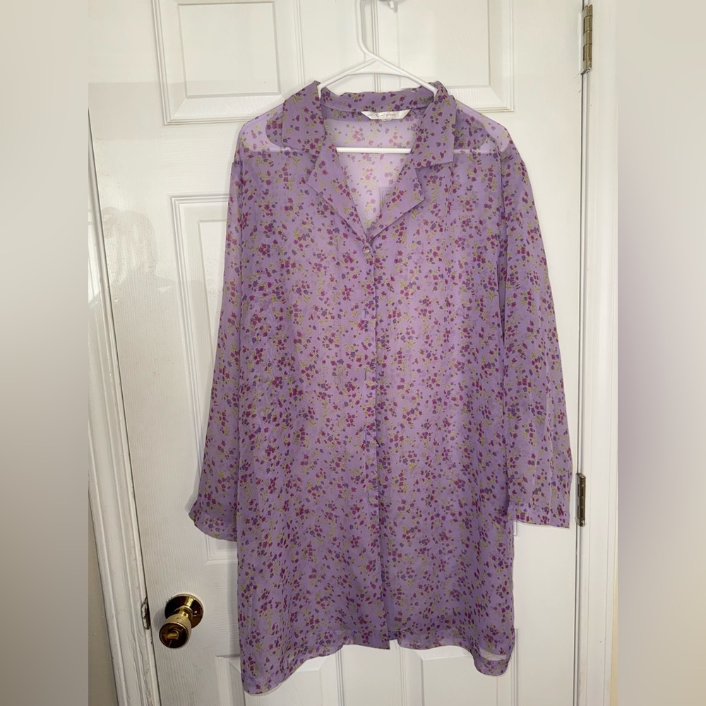 Floral Sheer Kimono - Picture 2 of 5